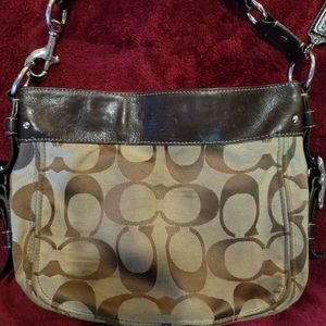 Brown Logo Coach Bag